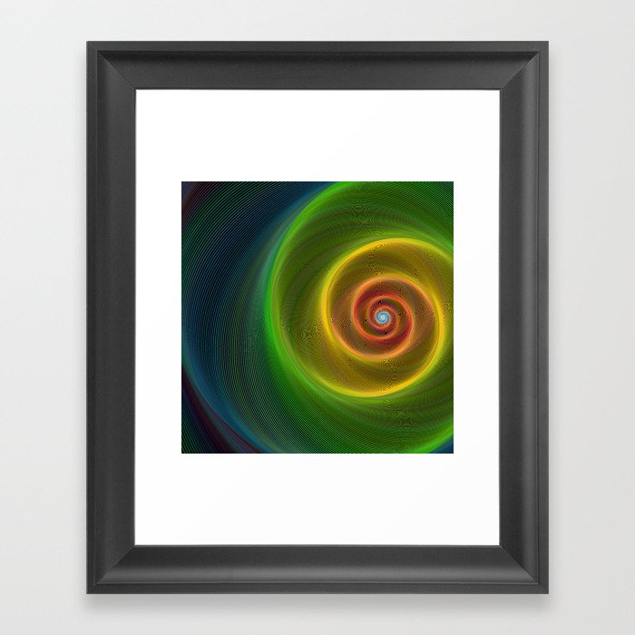 Space dream spiral Framed Art Print
