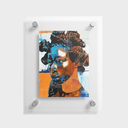 African girl abstract Floating Acrylic Print