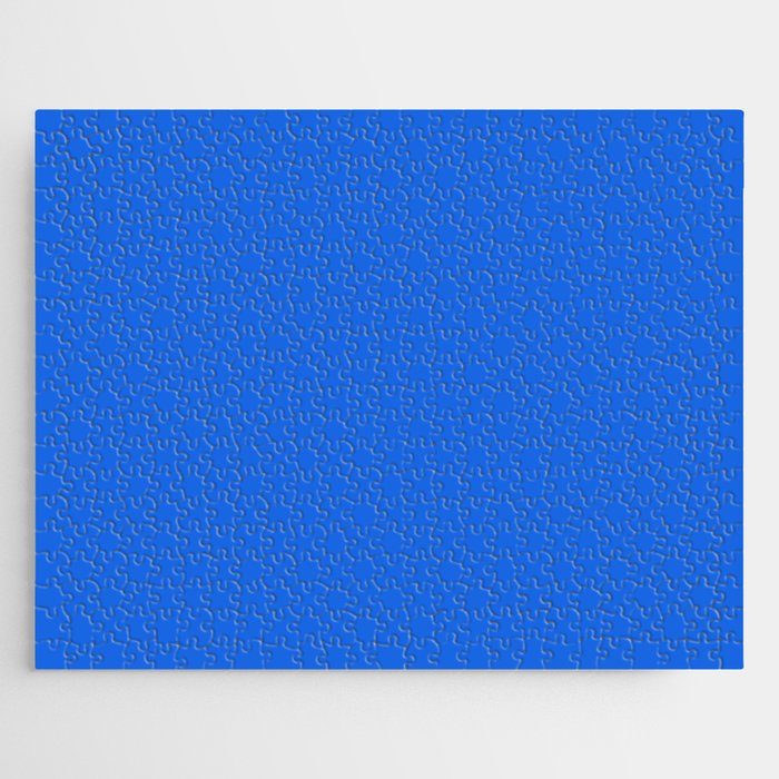 ROYAL AZURE BLUE SOLID COLOR Jigsaw Puzzle