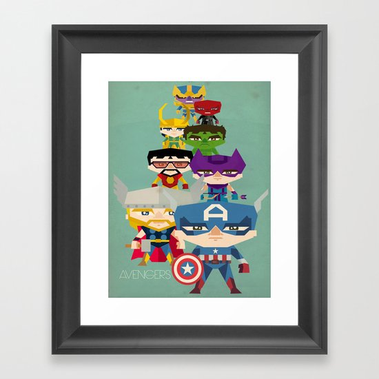 avengers 2 fan art Framed Art Print