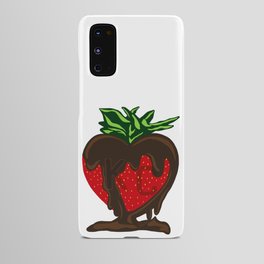 Sweet KC Chocolate Dipped Strawberry by Julie Heide Art Android Case