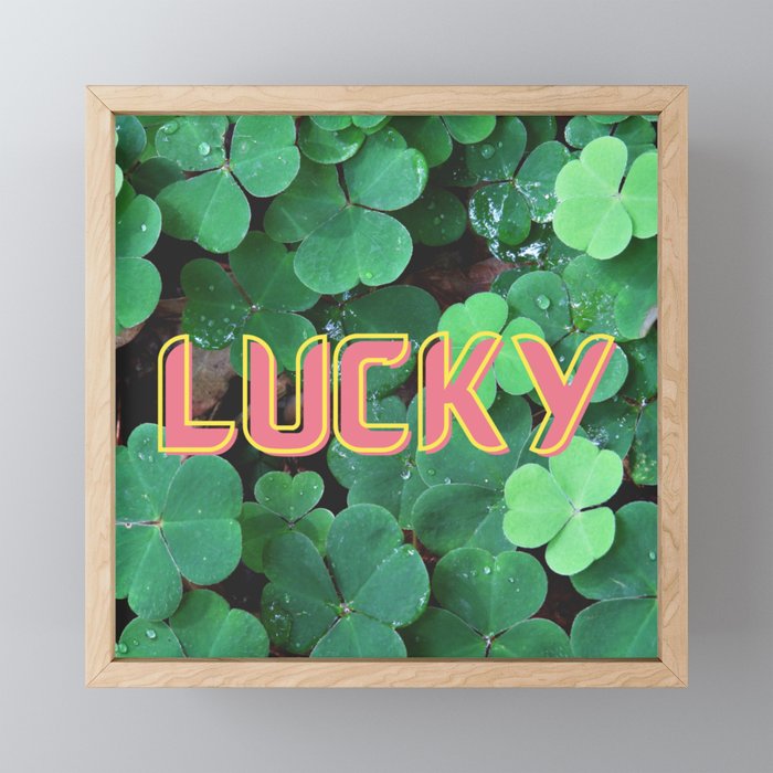 Lucky Framed Mini Art Print