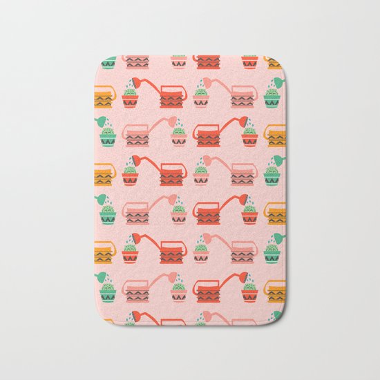 Cacti watering Bath Mat