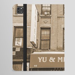 NYC Street | Sepia Photography iPad Folio Case