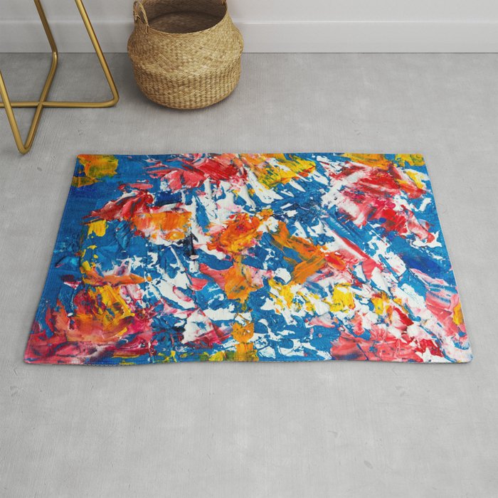 Contemporary Abstract Painting Rug