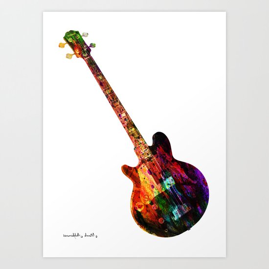 GUITAR MUSIC Art Print