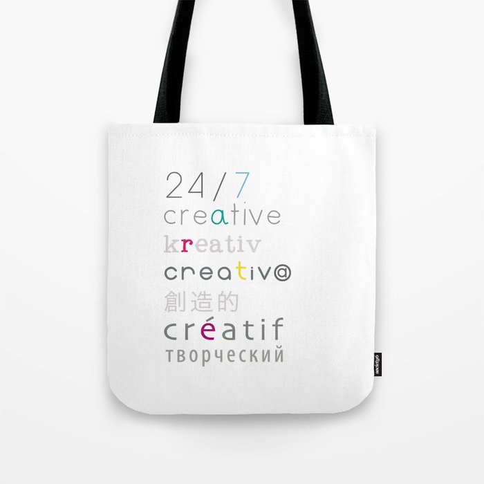 Creative languages Tote Bag