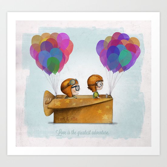 Up Pixar Love Is The Greatest Adventure Art Print By Ciarasworld