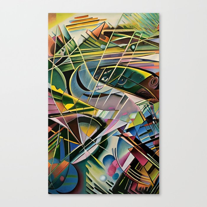 Overlapping Glass  Canvas Print