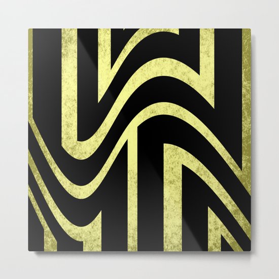 Old School Tie Metal Print