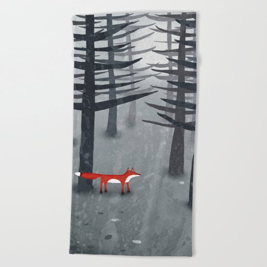 The Fox and the Forest Beach Towel