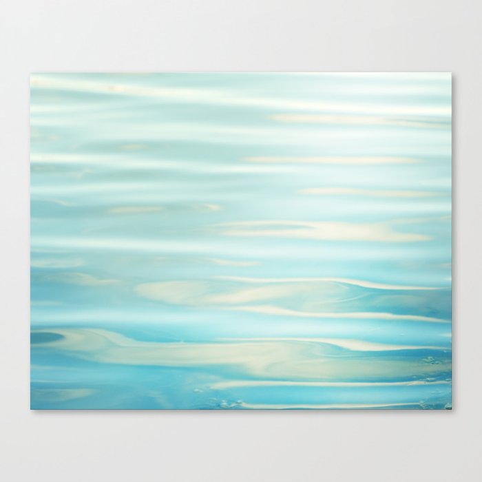 Water Ripples Photography Aqua Blue Ocean Abstract Art Turquoise Sea Seascape Canvas Print By Carolyncochrane Society6