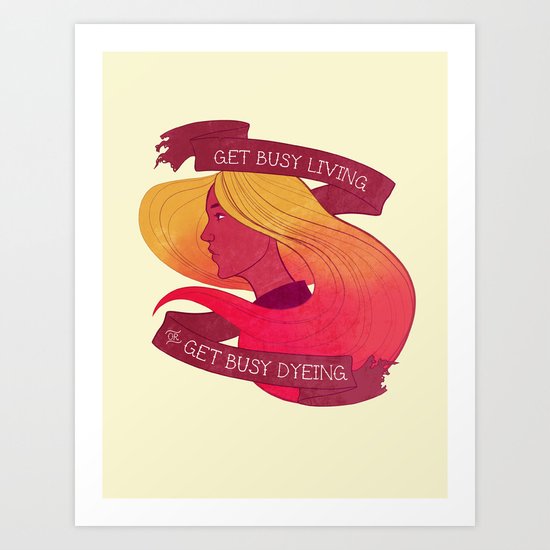 Get Busy Art Print