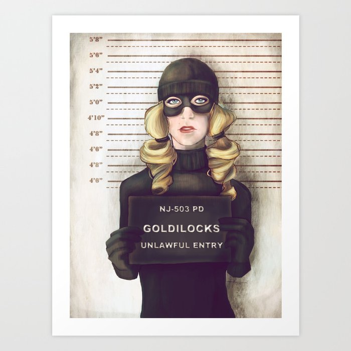 cases iphone society6 11 adroverart Society6 Print Art  Goldilocks by