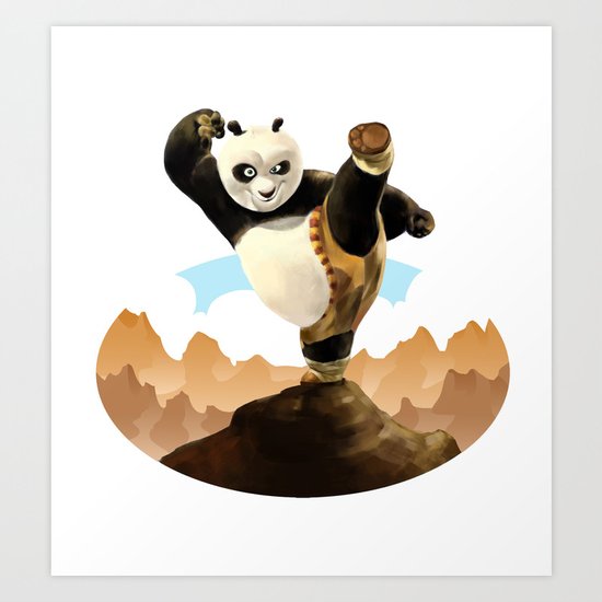 KUNG FU PANDA Art Print