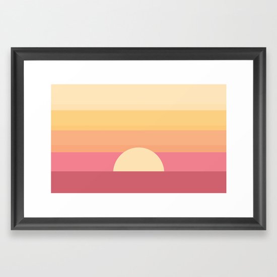 Simple Sunrise Framed Art Print By Sydncy Society6 No annoying popups begging for reviews. simple sunrise framed art print by sydncy