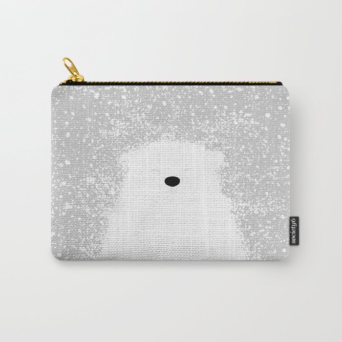 Its A Polar Bear Blinking In A Blizzard Carry-All Pouch