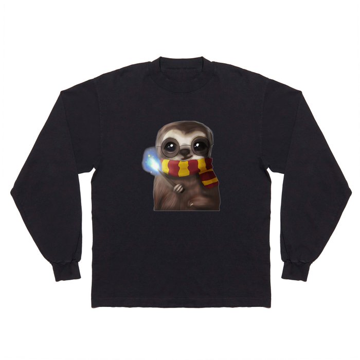 Hairy Potter Sloth Long Sleeve T Shirt