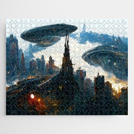 Postcards from the Future - Alien Metropolis Jigsaw Puzzle