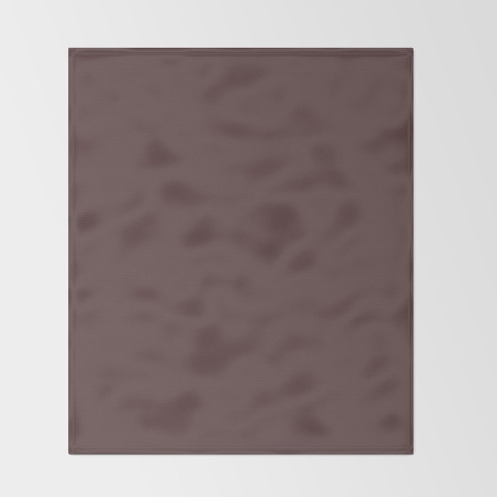 Deep Mahogany Color Accent Throw Blanket By Saravalor Society6