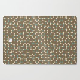 Brown 60s Midcentury Dots Cutting Board