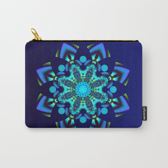 Geometric kaleidoscope flower Carry-All Pouch