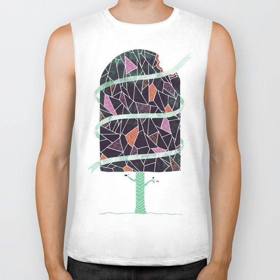 Winter Tree Biker Tank