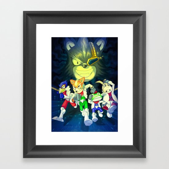 Run Fox, Run ! Framed Art Print