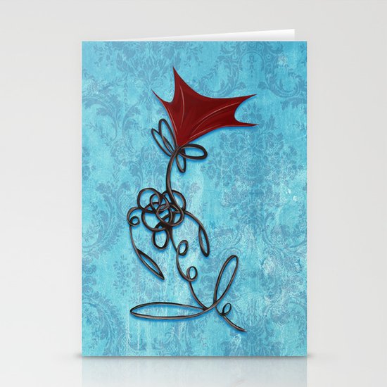 Twisted Rose Stationery Cards