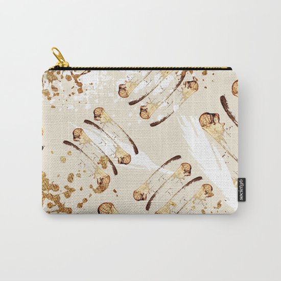 Feather peacock gold #4 Carry-All Pouch