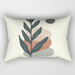 Pastel Stone and Leaf Rectangular Pillow