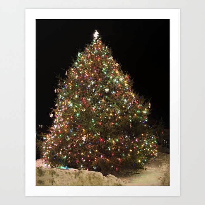 Rockport's Christmas tree Art Print