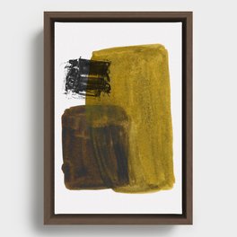 Mustard Framed Canvas