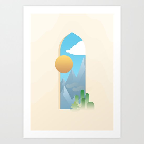 Looking Out Art Print