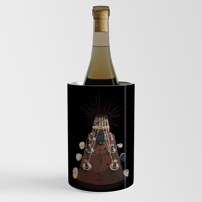 Vintage Guitar Rock and Roll Music Player Wine Chiller