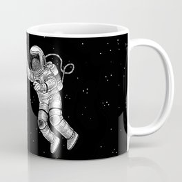 Astronaut in the outer space Coffee Mug