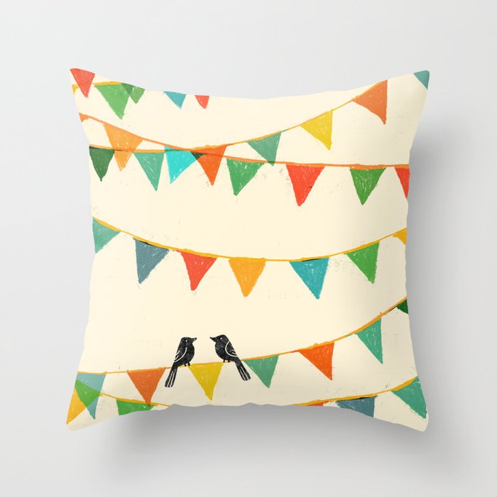 Carnival is coming to town Throw Pillow