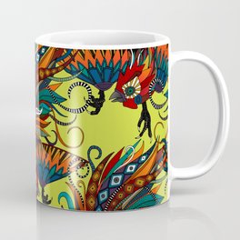 rooster ink chartreuse Mug