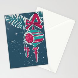 Christmas decoration in mid-century modern style Stationery Card