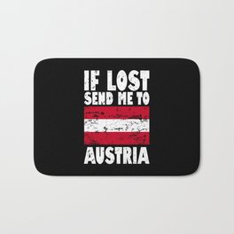 Austria Flag Saying Bath Mat