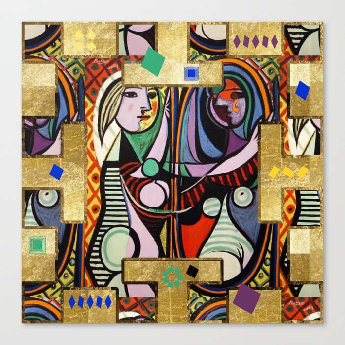picasso collage canvas print by lalachandra society6