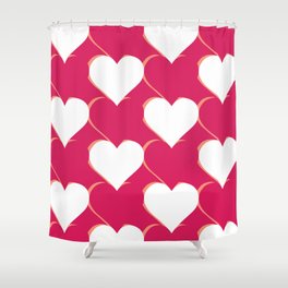 Tic-Tac-Love Shower Curtain