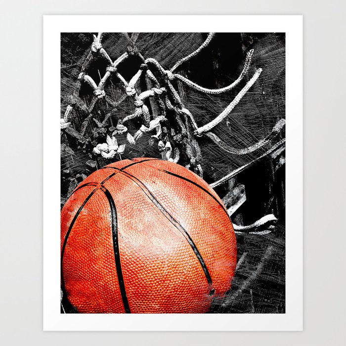 Basketball art print life Art Print