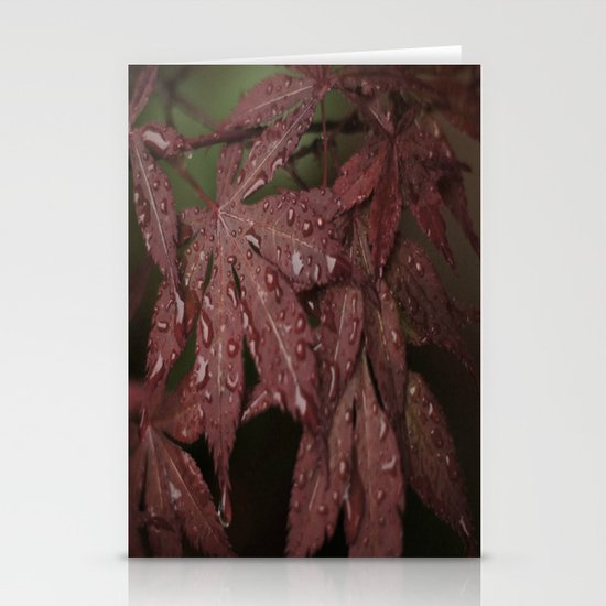 Red Leaves Stationery Cards