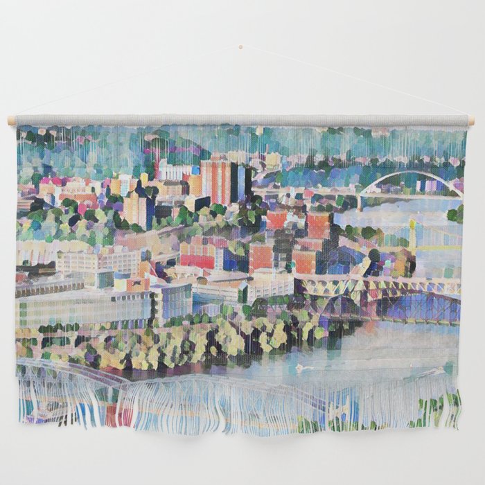 Pittsburgh City of Bridges Wall Hanging