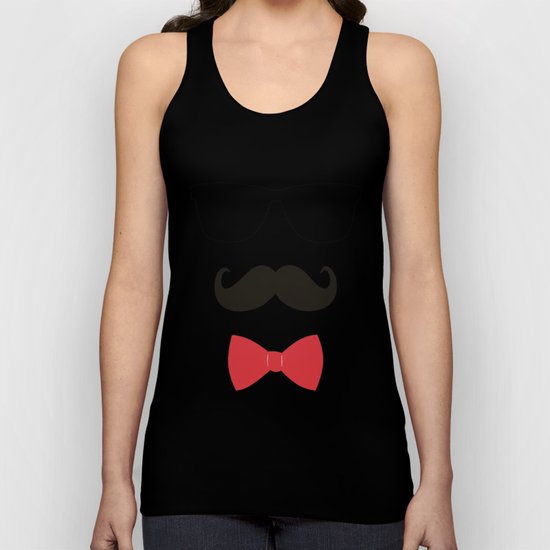 STAY CLASSY - MUSTACHE & BOW TIE Unisex Tank Top