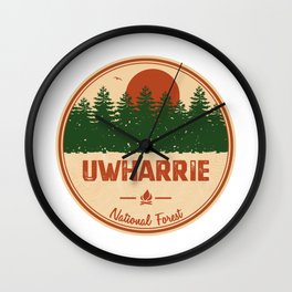 Uwharrie National Forest Wall Clock