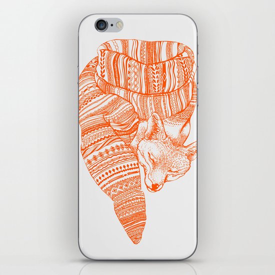 FOX IN THE SNOW iPhone & iPod Skin