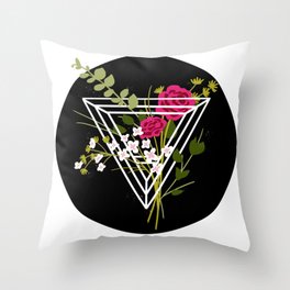 Water Triangle Throw Pillow
