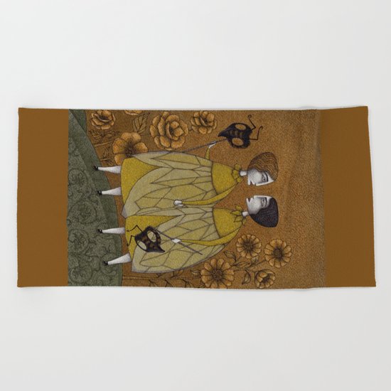 To Save the BEES! Beach Towel